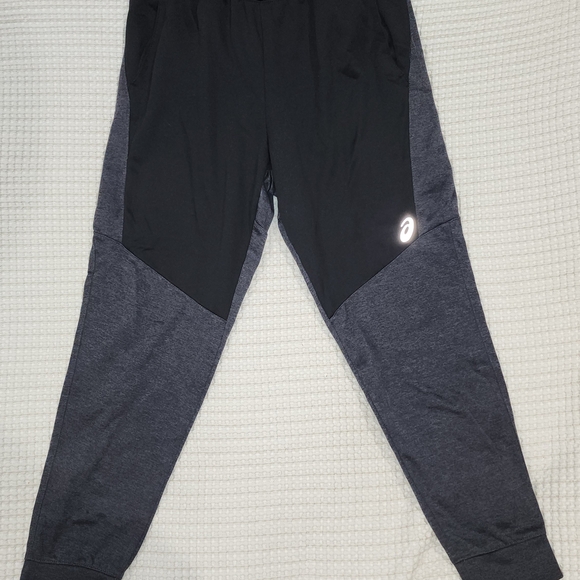 Asics Mens Charcoal and Black Joggers - Picture 1 of 3